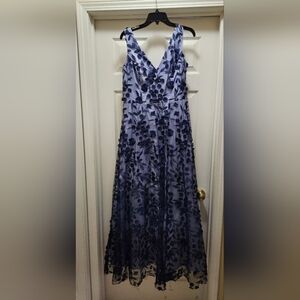 Eliza J Navy Floral Gown